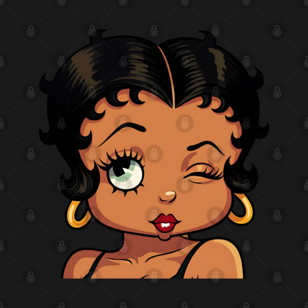 Betty Boop - Winking - Black Girl Magic by UrbanLifeApparel
