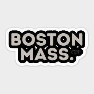 Boston Mass. Sticker