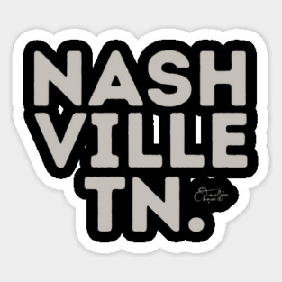 Nashville TN. Sticker