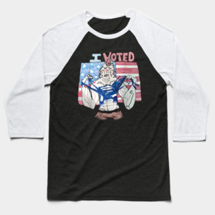I Voted Werewolf Baseball T-Shirt
