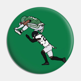 Saquon Barkley Backwards Hurdle Pin