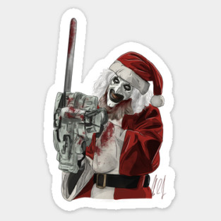 Terrifier 3: Chainsaws & Santa Hats Sticker