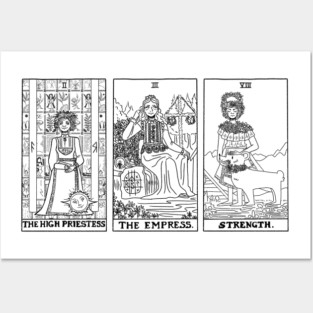 Midsommar Tarot Cards Black and White Version Posters and Art