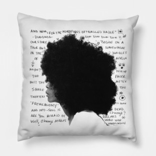 Erykah Badu Vintage Hip Hop Pillow