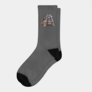 Justice For Peanut The Squirrel And Fred the Raccon Socks