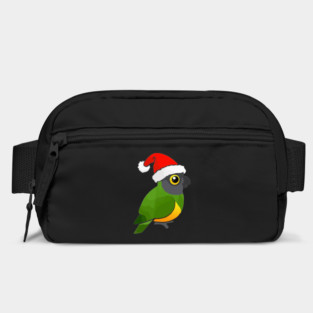 Cute Senegal Parrot Christmas Bird as Santa Claus Gift Bag