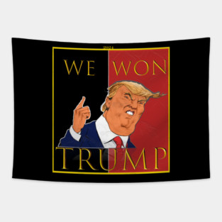 We Won Trump 2024 Tapestry