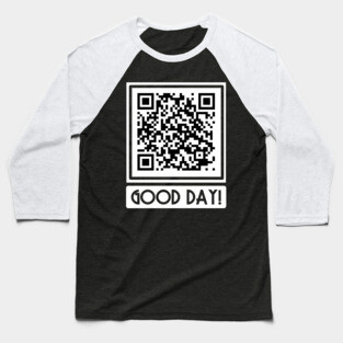 Rick Roll QR Code Baseball T-Shirt