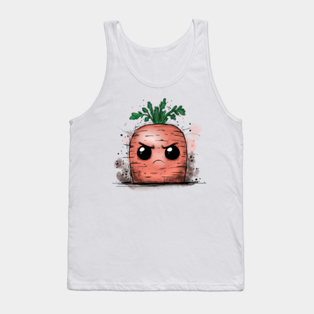 Grumpy Carrot Tank Top by H. R. Sinclair