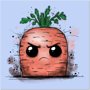 Grumpy Carrot Posters and Art