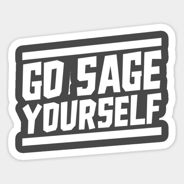 Go Sage Yourself Sticker by Yogi Bryan Shop