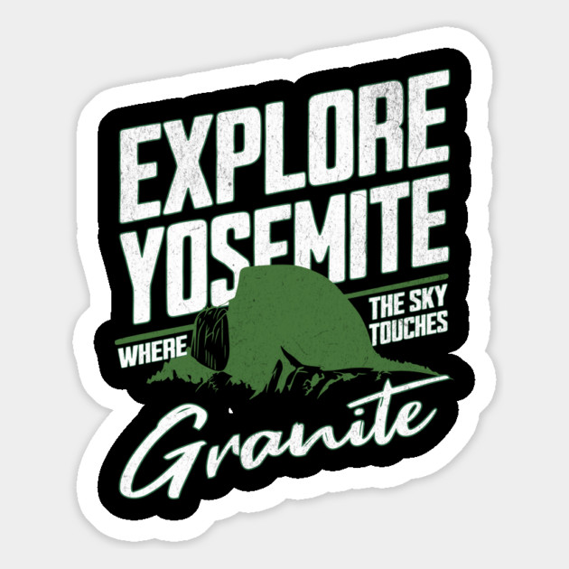 Explore Yosemite Granite Adventure Design Magnet by Designed By Marty