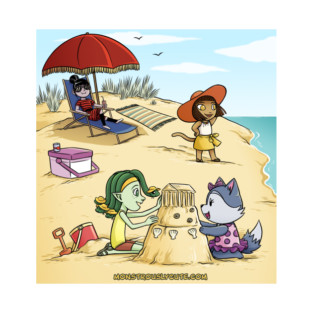 Monstrously Cute Beach Trip T-Shirt
