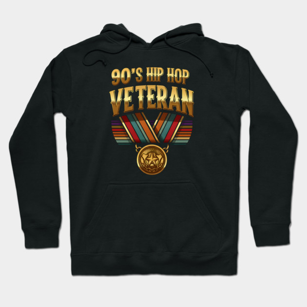 90's Hip Hop Veteran Hoodie by UrbanLifeApparel
