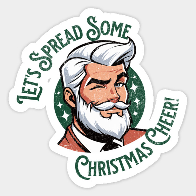 Sexy Santa Spread Christmas Cheer Handsome Santa Claus Magnet by Yesteeyear