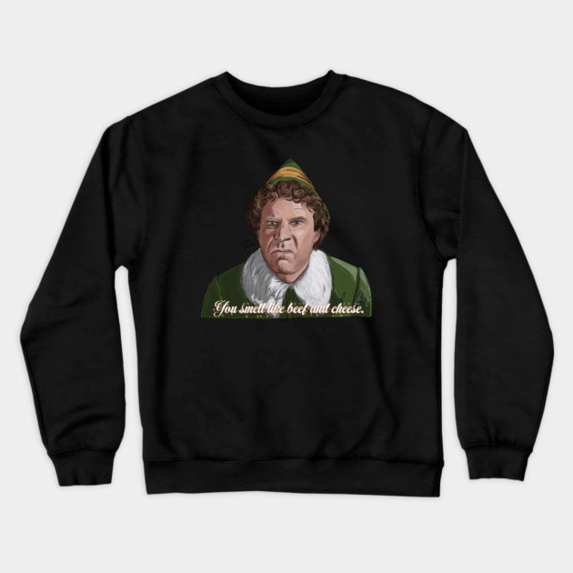 Elf: Beef & Cheese Crewneck Sweatshirt by 51Deesigns