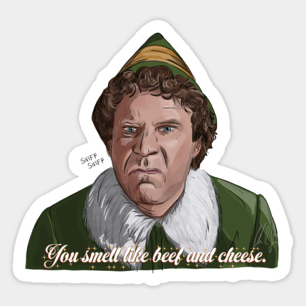 Elf: Beef & Cheese Magnet by 51Deesigns