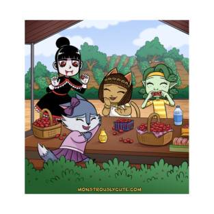 Monstrously Cute Strawberry Fields T-Shirt