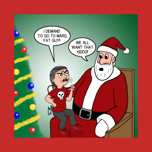 Santa with Rowdy Kid by OutToLunch