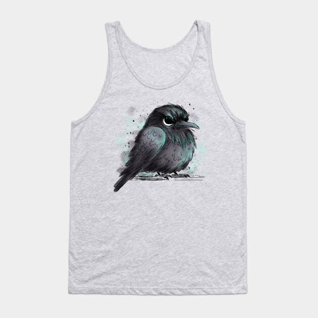 Grumpy Crow Tank Top by H. R. Sinclair