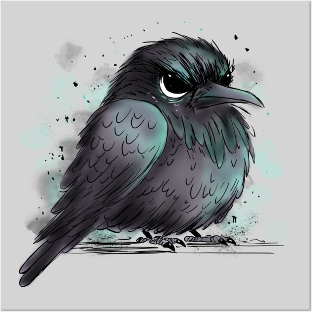 Grumpy Crow Wall Art by H. R. Sinclair