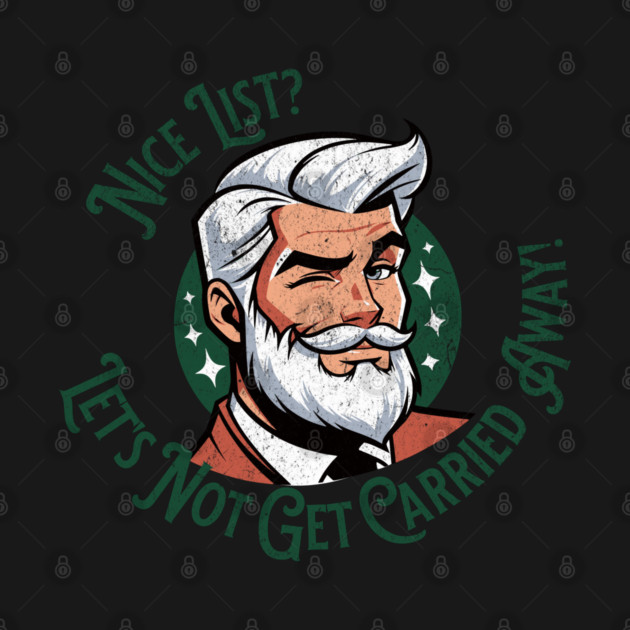 Sexy Santa Naughty Nice List Christmas Handsome Santa Claus by Yesteeyear