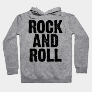 rock and roll bold logo Hoodie