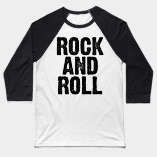 rock and roll bold logo Baseball T-Shirt
