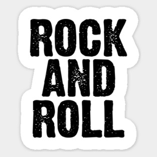 rock and roll bold logo Sticker