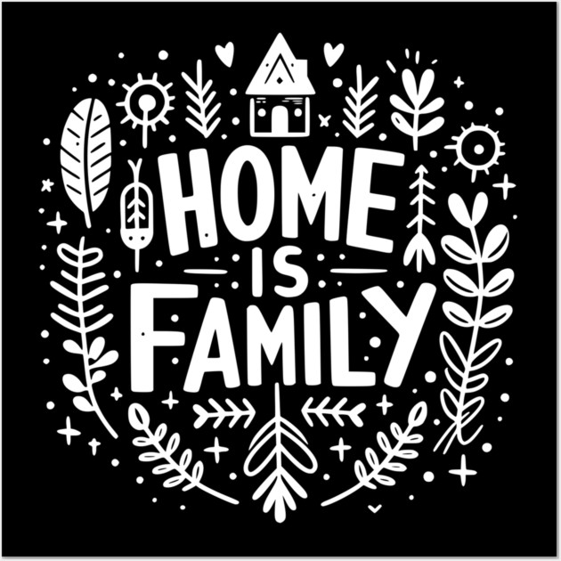 Home is Family Wall Art by Frank Ring