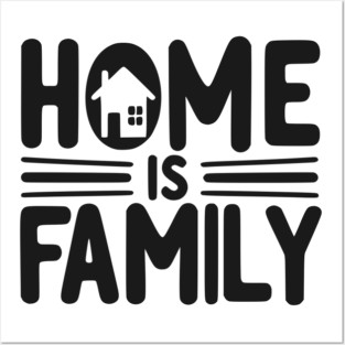 Home is Family Posters and Art