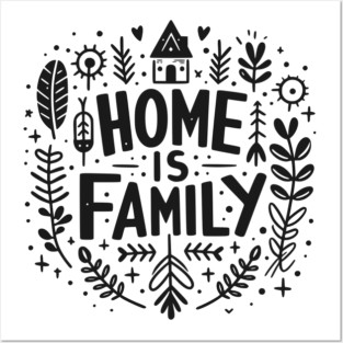 Home is Family Posters and Art