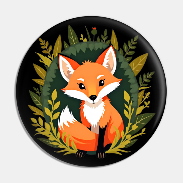 Playful fox nestled in a woodland scene with vibrant leaves Pin by BirdsnStuff
