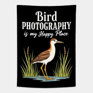 Bird Photography is My Happy Place Tapestry