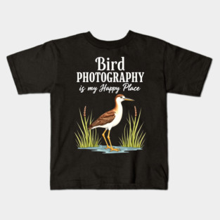 Bird Photography is My Happy Place Kids T-Shirt