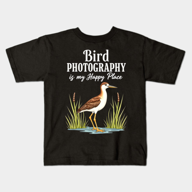 Bird Photography is My Happy Place Kids T-Shirt by BirdsnStuff