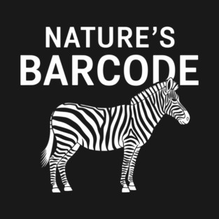 Nature's Barcode Zebra Stripes Wildlife Humor T-Shirt
