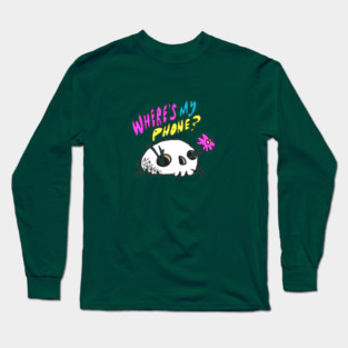 Phone skull Long Sleeve T-Shirt