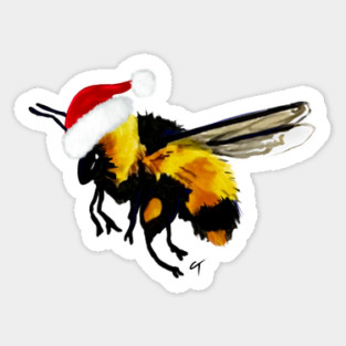 Santa Bumblebee Sticker