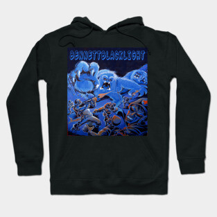 BennettBlackLight Blue Yeti Hoodie