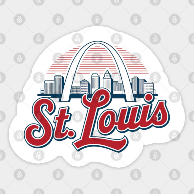 St. Louis Gateway Arch, Iconic City Pride Sticker by Pixel Threads 