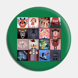 Rudolph - Misfit Squares Pin