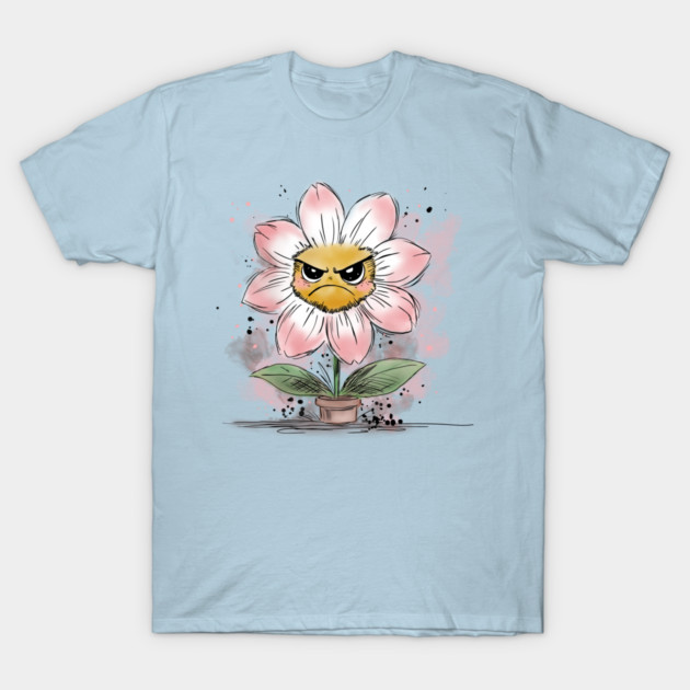 Grumpy Flower T-Shirt by H. R. Sinclair