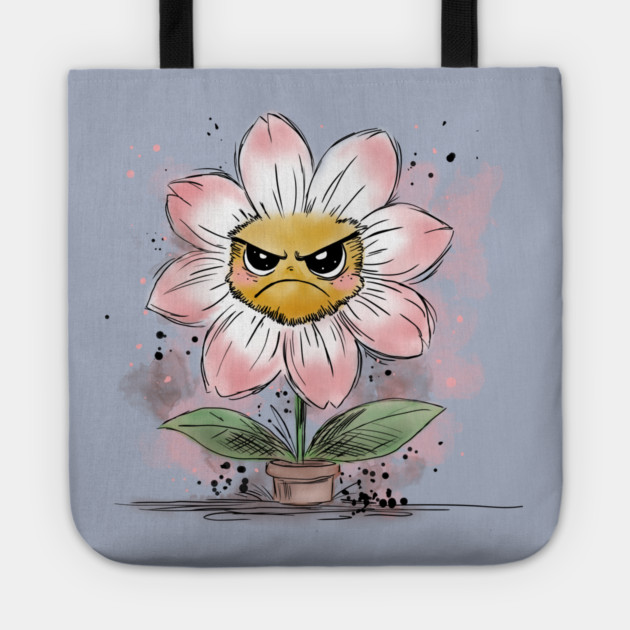Grumpy Flower Tote by H. R. Sinclair