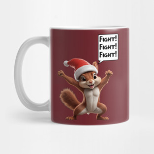Peanut the Squirrel Funny Christmas Mug