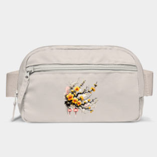 Ink Drawing of Hoa Mai Happy New Year Bag