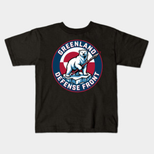Greenland-Defense-Front Kids T-Shirt