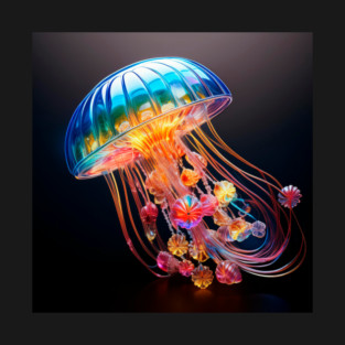 Glass Jellyfish Sculpture T-Shirt