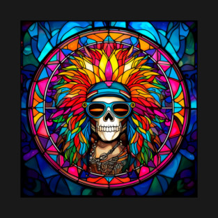 Skull in Headdress T-Shirt