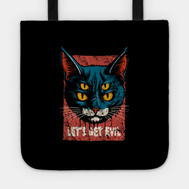 LET'S GET EVIL Tote by artslaves